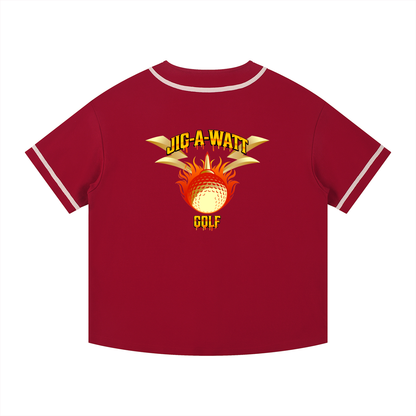 Contrast Piped Performance Button-Up Jersey